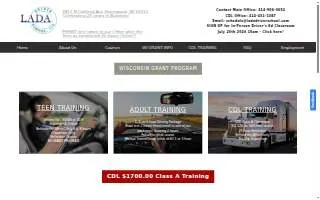 LADA Driver School, LLC of Milwaukee website