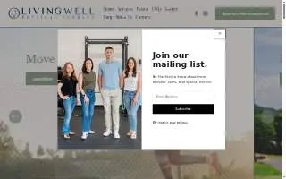 Living Well Physical Therapy & Performance of Milwaukee website