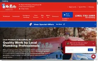 Mr. Rooter Plumbing of Southeast WI website