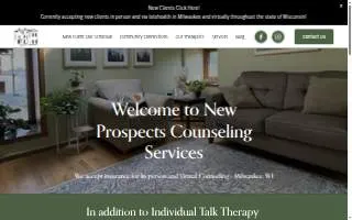 New Prospects Counseling Services website