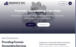 Sequence Inc. Forensic Accounting website