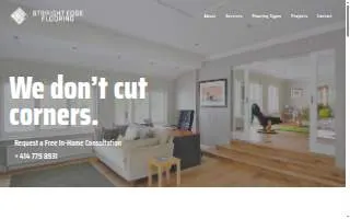 Straight Edge Flooring of Milwaukee website