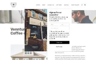 Vennture Brew Co website