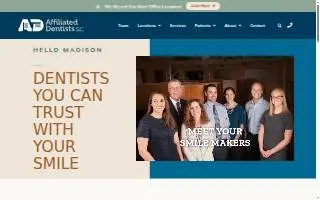 Affiliated Dentists S.C. website