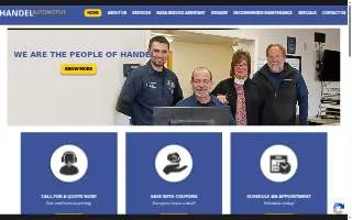 Handel Automotive website