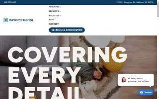 Harmony Flooring of Monona website