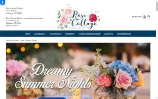 Rose Cottage Florals website