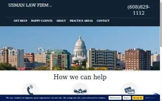 Usman Law Firm, LLC of Monona website