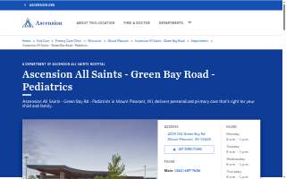 Ascension All Saints - Green Bay Road - Pediatrics
