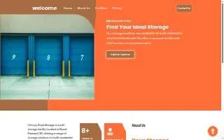 Chicory Road Storage website