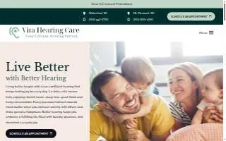 Vita Hearing Care website