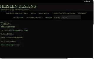 Heislen Designs website