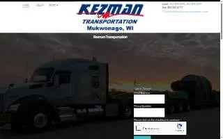 Kezman Transportation Services website