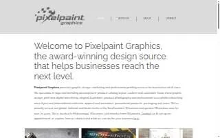 Pixelpaint Graphics website