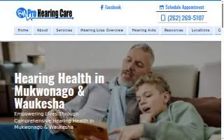 Pro Hearing Care website