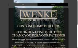 Wenke Construction LLC website