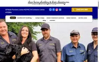Dave Burns Plumbing Inc website