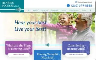 Hearing Focused, LLC of Muskego website