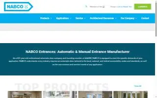 NABCO Entrances – Wisconsin website
