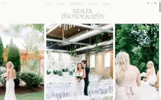Resler Photography website