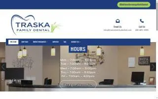 Traska Family Dental website