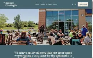 Vintage Grounds Coffeehouse website