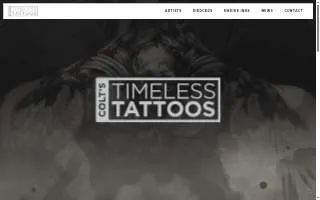 Colt's Timeless Tattoos website