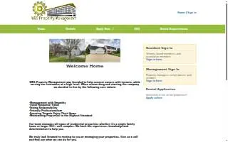WRS Property Management of Neenah website