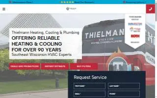 Thielmann Heating, Cooling & Plumbing of New Berlin website