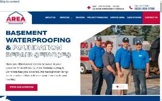 Area Waterproofing & Concrete, LLC of New London website