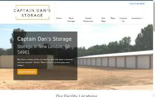 Captain Dan's Storage website