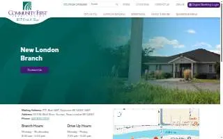 Community First Credit Union of New London website