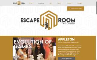 Escape Room Wisconsin - Green Bay website