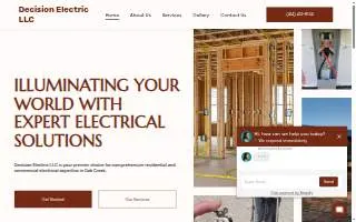 Decision Electric website
