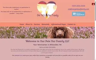 Our Pets Our Family website