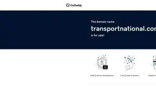 Transport National website