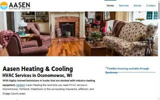 Aasen Heating & Cooling website