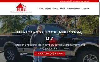 Heartlands Home Inspection website