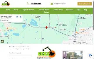 Herr Septic & Sewer of Oconomowoc website