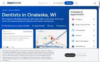Aspen Dental - Onalaska website
