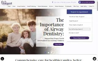 Siegert Dental website