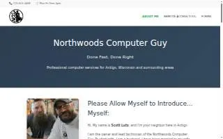 Northwoods Computer Guy LLC website