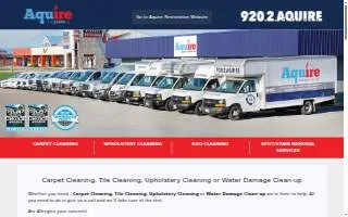 Aquire Cleans website