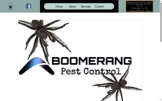 Boomerang Pest Control website