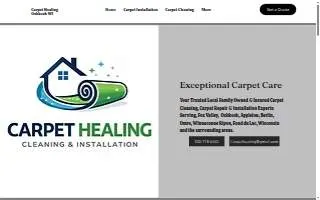 Carpet Healing website