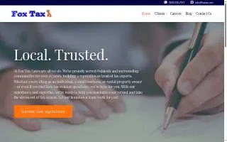 Fox Tax website