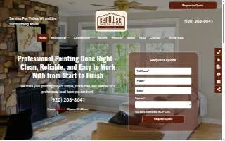 Kenowski Painting Services LLC of Fox Crossing website