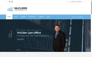 McCleer Law Office, LLC website