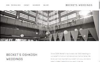 Oshkosh Weddings (waterfront atrium presented by becket's)
