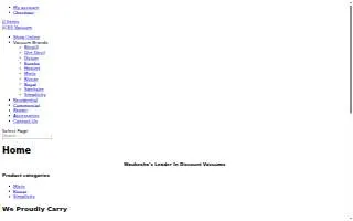 3G Vacuum website